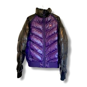 Diesel 55DSL purple puffer coat with removable arms RARE 1 of 15 made